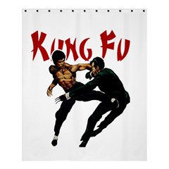 Kung Fu  Shower Curtain 60  X 72  (medium)  by Valentinaart