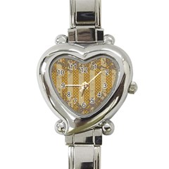 Wall Paper Old Line Vertical Heart Italian Charm Watch by Mariart