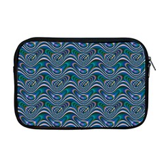 Boomarang Pattern Wave Waves Chevron Green Line Apple Macbook Pro 17  Zipper Case by Mariart