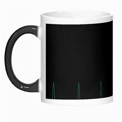 Heart Rate Line Green Black Wave Chevron Waves Morph Mugs by Mariart