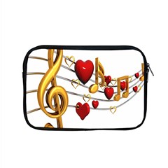 Music Notes Heart Beat Apple Macbook Pro 15  Zipper Case by Mariart