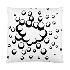 Splash Bubble Black White Polka Circle Standard Cushion Case (one Side) by Mariart