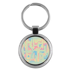 Abstract Art Key Chains (round)  by ValentinaDesign