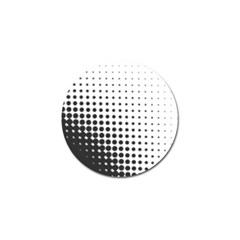 Comic Dots Polka Black White Golf Ball Marker