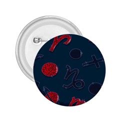 Zodiac Signs Planets Blue Red Space 2 25  Buttons by Mariart