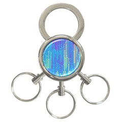 Vertical Behance Line Polka Dot Blue Green Purple 3-ring Key Chains by Mariart