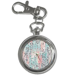 Vertical Behance Line Polka Dot Grey Pink Key Chain Watches