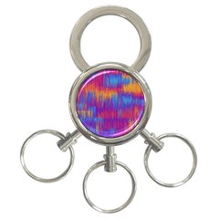 Vertical Behance Line Polka Dot Red Blue Orange 3-ring Key Chains by Mariart