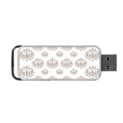 Dot Lotus Flower Flower Floral Portable Usb Flash (one Side)