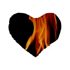 Fire Flame Pillar Of Fire Heat Standard 16  Premium Heart Shape Cushions by Nexatart