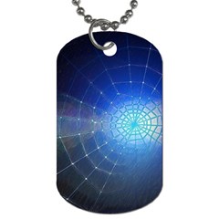 Network Cobweb Networking Bill Dog Tag (one Side) by Nexatart