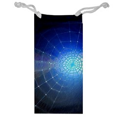 Network Cobweb Networking Bill Jewelry Bag by Nexatart