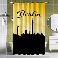 Berlin Shower Curtain 48  X 72  (small)  by Valentinaart