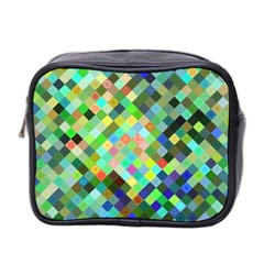 Pixel Pattern A Completely Seamless Background Design Mini Toiletries Bag 2-side by Nexatart