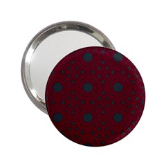 Blue Hot Pink Pattern With Woody Circles 2 25  Handbag Mirrors by Nexatart