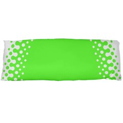 Bubble Polka Circle Green Body Pillow Case (dakimakura) by Mariart