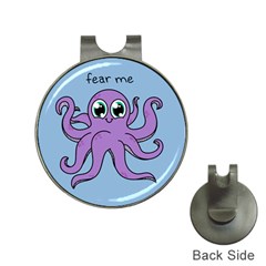 Colorful Cartoon Octopuses Pattern Fear Animals Sea Purple Hat Clips With Golf Markers by Mariart