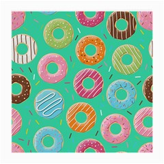 Doughnut Bread Donuts Green Medium Glasses Cloth by Mariart