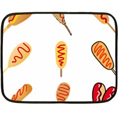 Hot Dog Buns Sate Sauce Bread Fleece Blanket (mini)