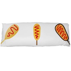 Hot Dog Buns Sate Sauce Bread Body Pillow Case (dakimakura) by Mariart