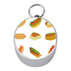 Hot Dog Buns Sauce Bread Mini Silver Compasses by Mariart