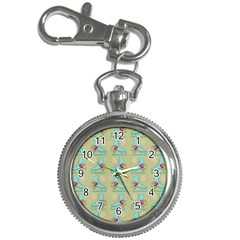 Ice Skates Background Christmas Key Chain Watches by Mariart