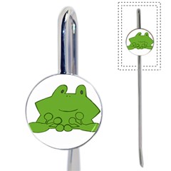 Illustrain Frog Animals Green Face Smile Book Mark by Mariart