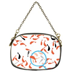 Illustrain Goldfish Fish Swim Pool Chain Purses (one Side)  by Mariart