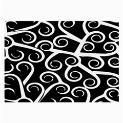 Koru Vector Background Black Large Glasses Cloth