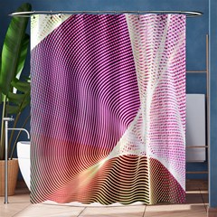 Light Means Net Pink Rainbow Waves Wave Chevron Shower Curtain 60  X 72  (medium)  by Mariart