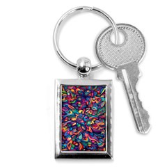 Moreau Rainbow Paint Key Chains (rectangle)  by Mariart