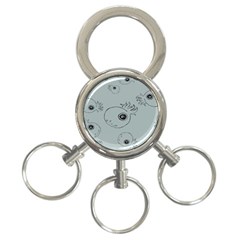 Tiny Octopus 3-ring Key Chains