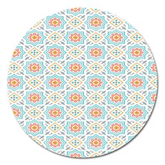 Star Sign Plaid Magnet 5  (round) by Mariart