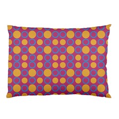 Colorful Geometric Polka Print Pillow Case by dflcprints