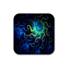 Electricsheep Mathematical Algorithm Displays Fractal Permutations Rubber Square Coaster (4 Pack)  by Mariart