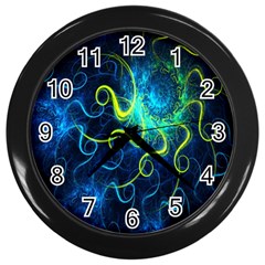 Electricsheep Mathematical Algorithm Displays Fractal Permutations Wall Clocks (black) by Mariart