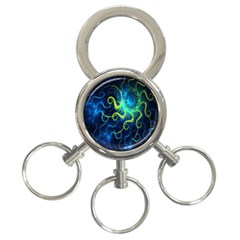 Electricsheep Mathematical Algorithm Displays Fractal Permutations 3-ring Key Chains