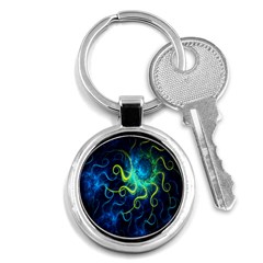 Electricsheep Mathematical Algorithm Displays Fractal Permutations Key Chains (round)  by Mariart