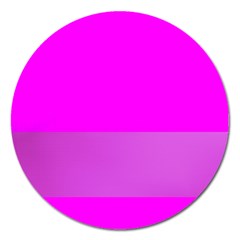 Line Pink Magnet 5  (round)