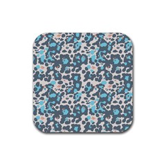 Sunbathing Beach Sea Rubber Coaster (square) 