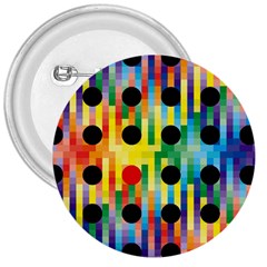 Watermark Circles Squares Polka Dots Rainbow Plaid 3  Buttons by Mariart