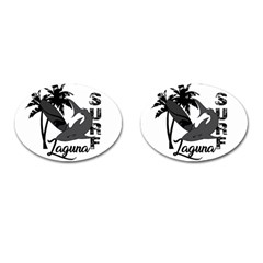 Surf - Laguna Cufflinks (oval) by Valentinaart