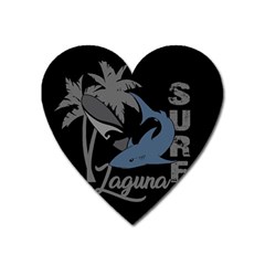 Surf - Laguna Heart Magnet by Valentinaart