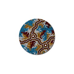 Aboriginal Art – Wetland Dreaming Golf Ball Marker (4 Pack) by hogartharts