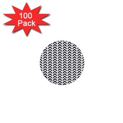 Chevron Triangle Black 1  Mini Buttons (100 Pack) 