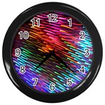 Rainbow Shake Light Line Wall Clocks (Black) Front