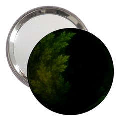 Beautiful Fractal Pines In The Misty Spring Night 3  Handbag Mirrors by jayaprime