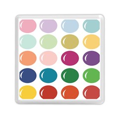 Brights Pastels Bubble Balloon Color Rainbow Memory Card Reader (square)  by Mariart