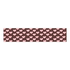 Chocolate Pink Hearts Gift Wrap Velvet Scrunchie by Mariart