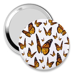 Butterfly Spoonflower 3  Handbag Mirrors